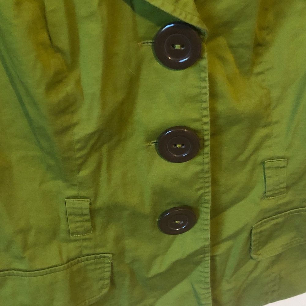 Robbie Bee Olive Green Short Sleeve Blazer - Picture 3 of 8